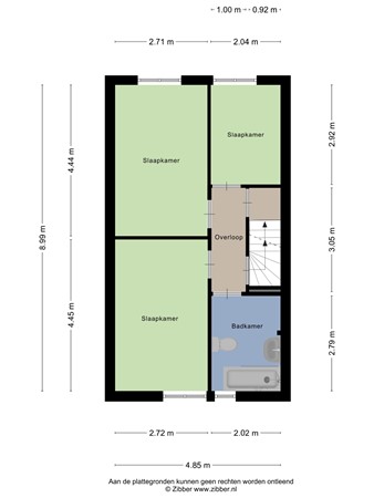 Floorplan - Salviahof 13, 5482 PK Schijndel