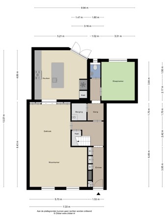 Floorplan - Boschweg 84, 5481 EH Schijndel