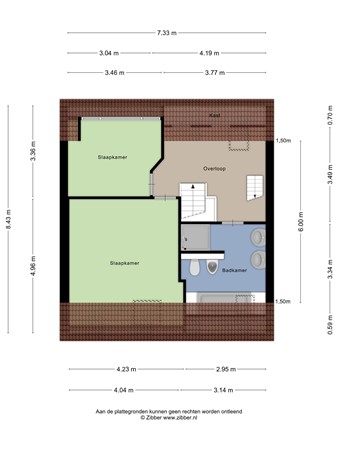 Floorplan - Boschweg 84, 5481 EH Schijndel