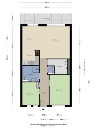 Floorplan - Meester Michelsstraat 4-01, 5481 CA Schijndel