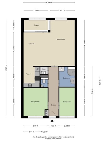 Floorplan - Mieke de Brefstraat 4, 5481 CM Schijndel