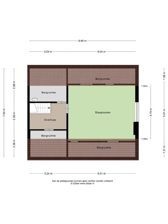 Floorplan - Bunderstraat 93, 5481 KC Schijndel