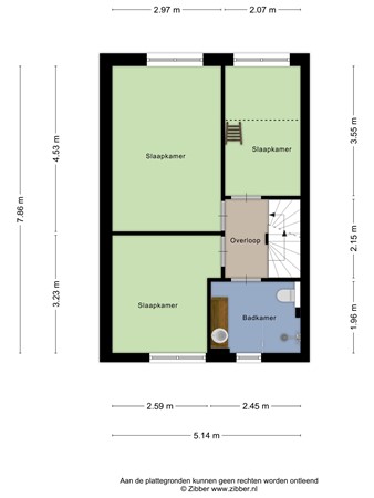 Floorplan - Heikantstraat 60, 5481 BC Schijndel