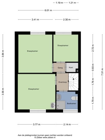 Floorplan - Trompstraat 15, 5463 GK Veghel