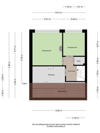 Floorplan - Trompstraat 15, 5463 GK Veghel