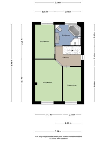 Floorplan - Bartokstraat 32, 5481 PB Schijndel
