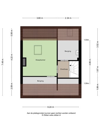 Floorplan - Heikantstraat 35, 5481 BB Schijndel