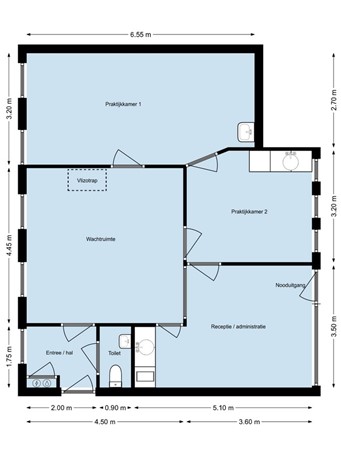 Floorplan - Oostvest 22, 4695 CC Sint-Maartensdijk