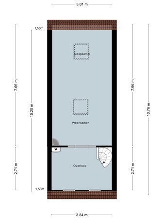 Floorplan - Asterstraat 34, 4613 AG Bergen op Zoom