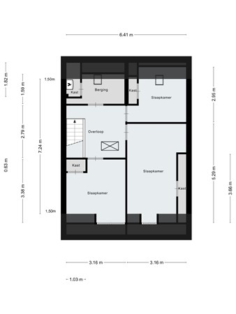Floorplan - Zuidzijde Zoom 36, 4611 DB Bergen op Zoom
