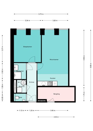 Floorplan - Visventerssteeg 15, 3752 BS Bunschoten-Spakenburg