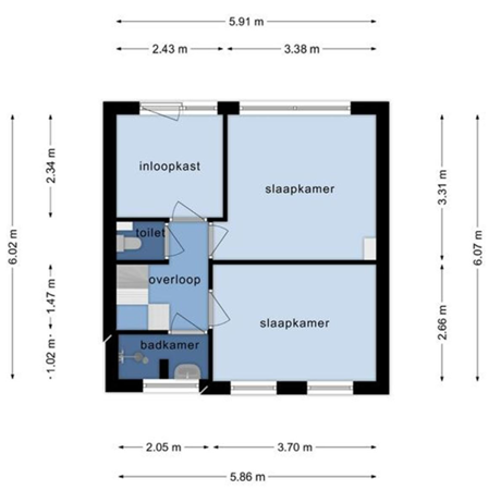 Floorplan - Floris van Dijckstraat 6, 3751 VS Bunschoten-Spakenburg