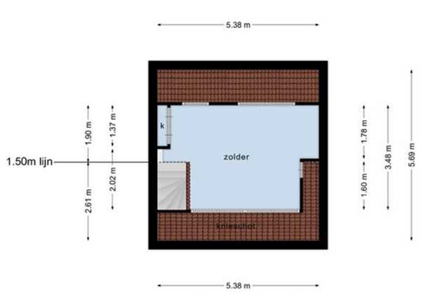 Floorplan - Floris van Dijckstraat 6, 3751 VS Bunschoten-Spakenburg