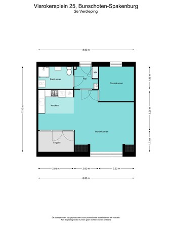 Floorplan - Visrokersplein 25, 3752 BR Bunschoten-Spakenburg