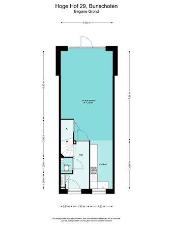 Floorplan - Hoge Hof 29, 3751 KE Bunschoten-Spakenburg