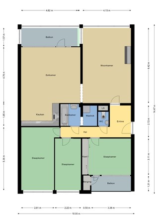 Floorplan - Venuslaan 285, 5632 HG Eindhoven