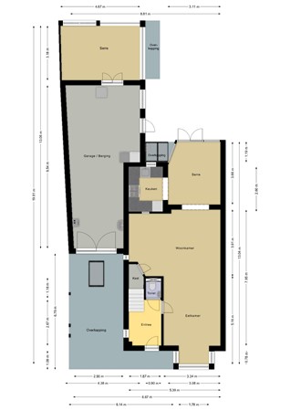 Floorplan - Wilhelminakanaalstraat 26, 5684 ZB Best