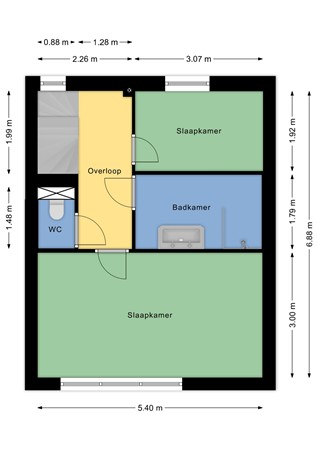 Floorplan - Sartrelaan 7, 5629 PL Eindhoven