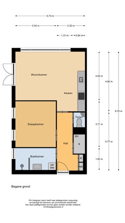 Floorplan - Rietveen 76, 1687 WL Wognum