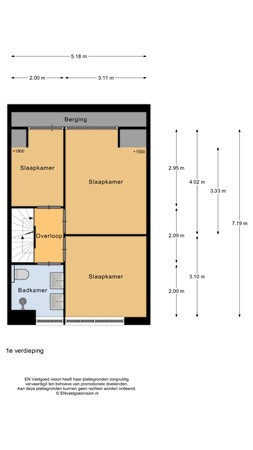 Floorplan - Anna van Renesselaan 60, 1911 KR Uitgeest