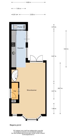 Floorplan - Beukestraat 31, 1561 KH Krommenie