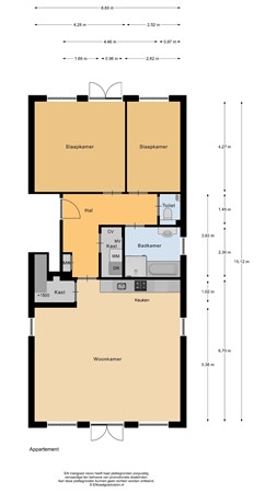 Floorplan - Hogeweg 14A, 1911 GH Uitgeest