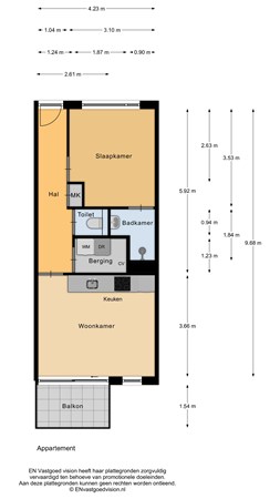 Floorplan - Ambachtsweg 109, 1851 MW Heiloo