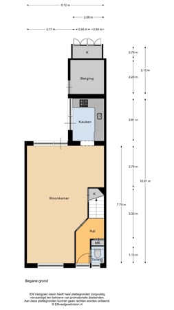 Floorplan - Roze-Ven 40, 1531 LX Wormer