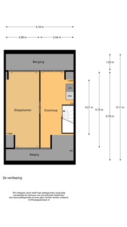 Floorplan - De Sluiswachter 42, 1911 JK Uitgeest