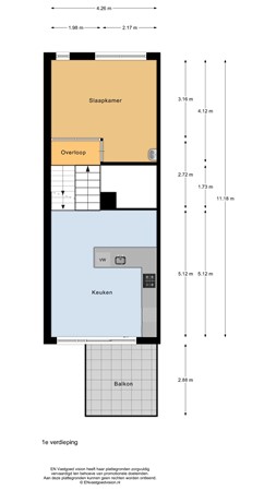 Floorplan - Bloemgaarde 53, 1902 HB Castricum