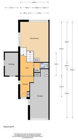 Floorplan - Bloemgaarde 53, 1902 HB Castricum