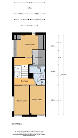 Floorplan - Bloemgaarde 53, 1902 HB Castricum