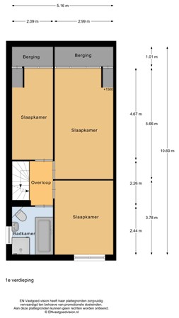 Floorplan - Martin Luther Kinglaan 77, 1902 PC Castricum