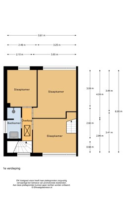 Floorplan - J.E. de Witstraat 41, 1911 GS Uitgeest