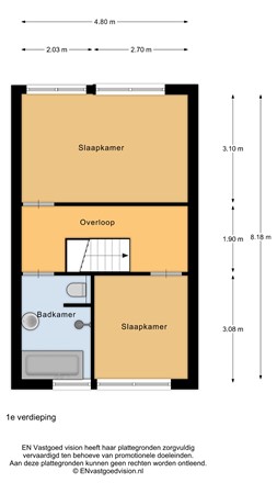 Floorplan - De Spin 38, 1911 LB Uitgeest