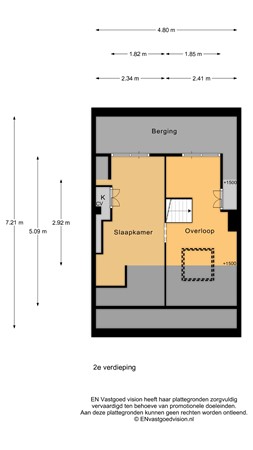 Floorplan - Agavestraat 11, 1561 KE Krommenie