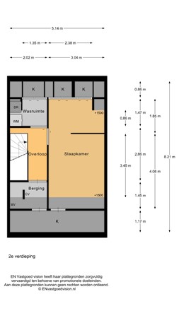 Floorplan - De Groene Boer 44, 1521 JZ Wormerveer