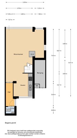 Floorplan - Benesserlaan 292, 1911 VK Uitgeest