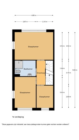 Floorplan - Kruiskamplaan 90, 1911 LN Uitgeest
