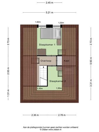 Floorplan - 't Hertenspoor 138, 7981 KB Diever