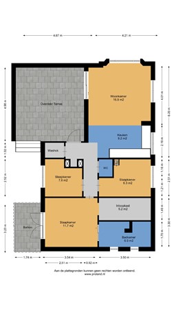 Floorplan - De Ruyter de Wildtlaan 5-11, 8437 PC Zorgvlied