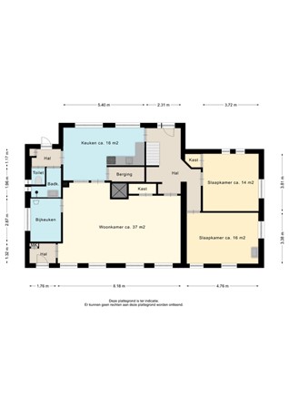 Floorplan - Hoofdstraat 55, 7981 AD Diever