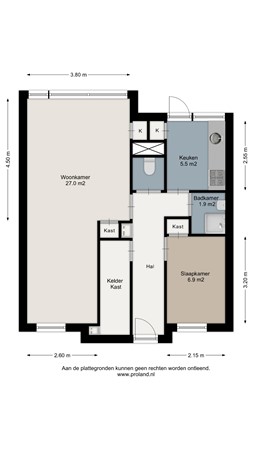 Floorplan - Oranjestraat 32, 9401 KJ Assen