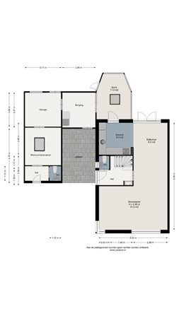 Floorplan - Meulakkers 16, 7981 DL Diever