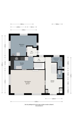 Floorplan - Tramweg 2, 9422 BJ Smilde