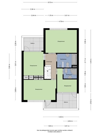 Floorplan - Van Vredenburchlaan 13, 2661 HE Bergschenhoek
