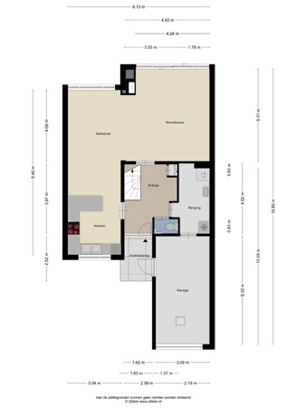 Floorplan - Van Vredenburchlaan 13, 2661 HE Bergschenhoek