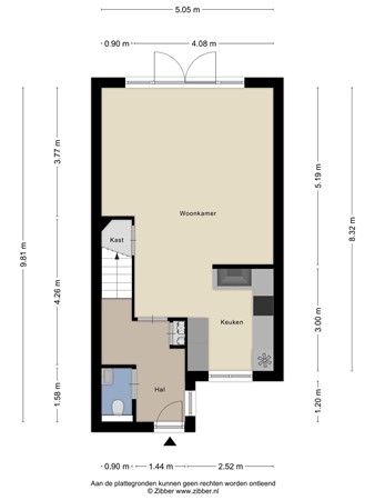 Floorplan - Klompeind 3a, 5685 DW Best