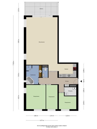 Floorplan - Hartenvier 55, 5683 DS Best