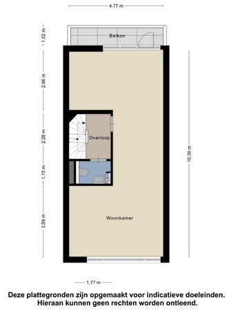 Floorplan - Texelsestraat 73C, 3083 PT Rotterdam